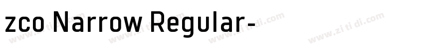 zco Narrow Regular字体转换